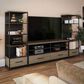 DHP Structure 60" TV Stand in Sterling Oak, Matte Black and Smoked Black, , large