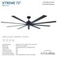 Minka-Aire Xtreme 72" Ceiling Fan in Coal, , large