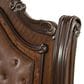 New Heritage Design Bella Note 5-Piece King Sleigh Bedroom Set in Mahogany Brown and Antique Gold, , large