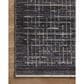 Loloi Soho 5"3" x 7"9" Onyx and Silver Area Rug, , large