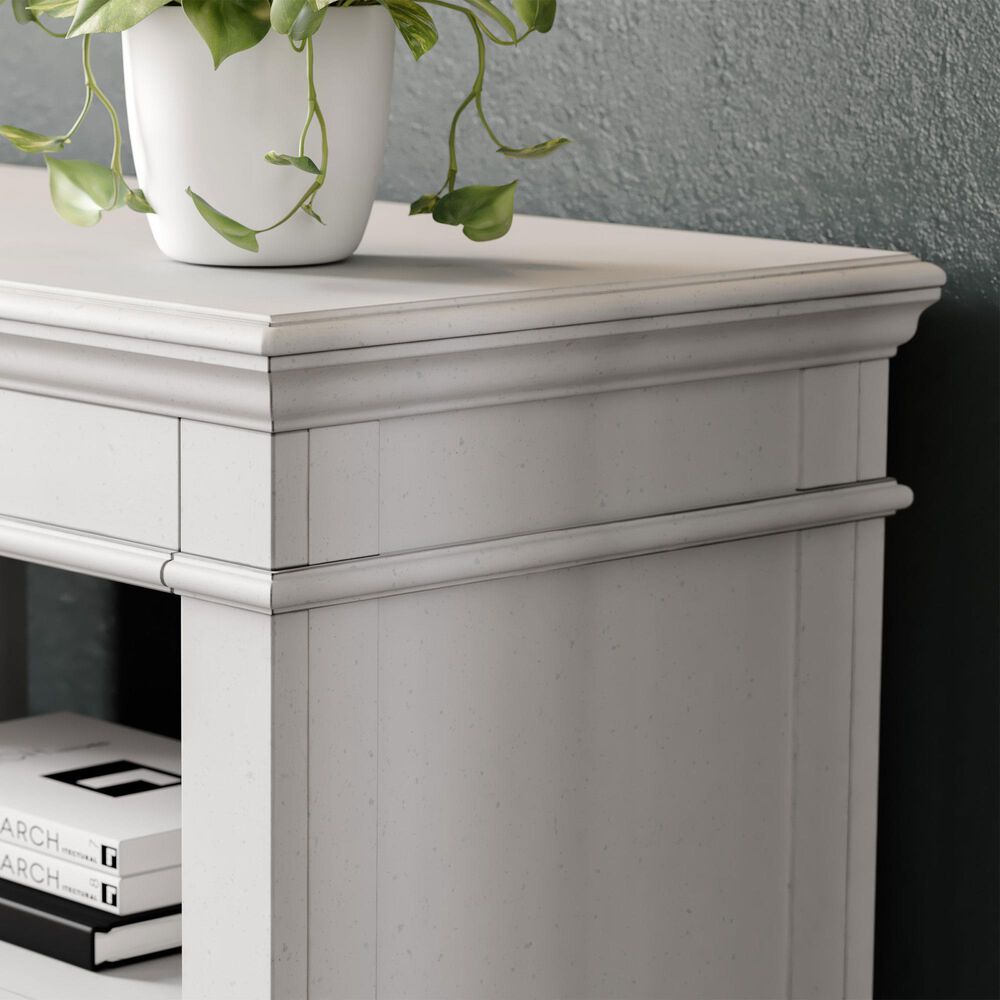 Ashley Kanwyn Credenza Desk in Distressed Whitewash, , large