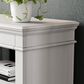 Ashley Kanwyn Credenza Desk in Distressed Whitewash, , large