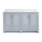 37B Lucerne 60" Double Bathroom Vanity in Soft Blue with Marble Top and Backsplash, , large