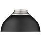 Golden Lighting Zoey Flush Mount in Black, , large