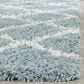Safavieh Dallas Shag SGD258C-212 2"3" x 12" Seafoam/Ivory Runner, , large