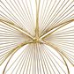CosmoLiving by Cosmopolitan 26" x 27" Glam Flower Wall Decor in Gold (Set of 3), , large
