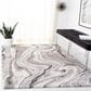 Safavieh Cyrus Shag CYR120G 8" x 10" Grey and Beige Area Rug, , large