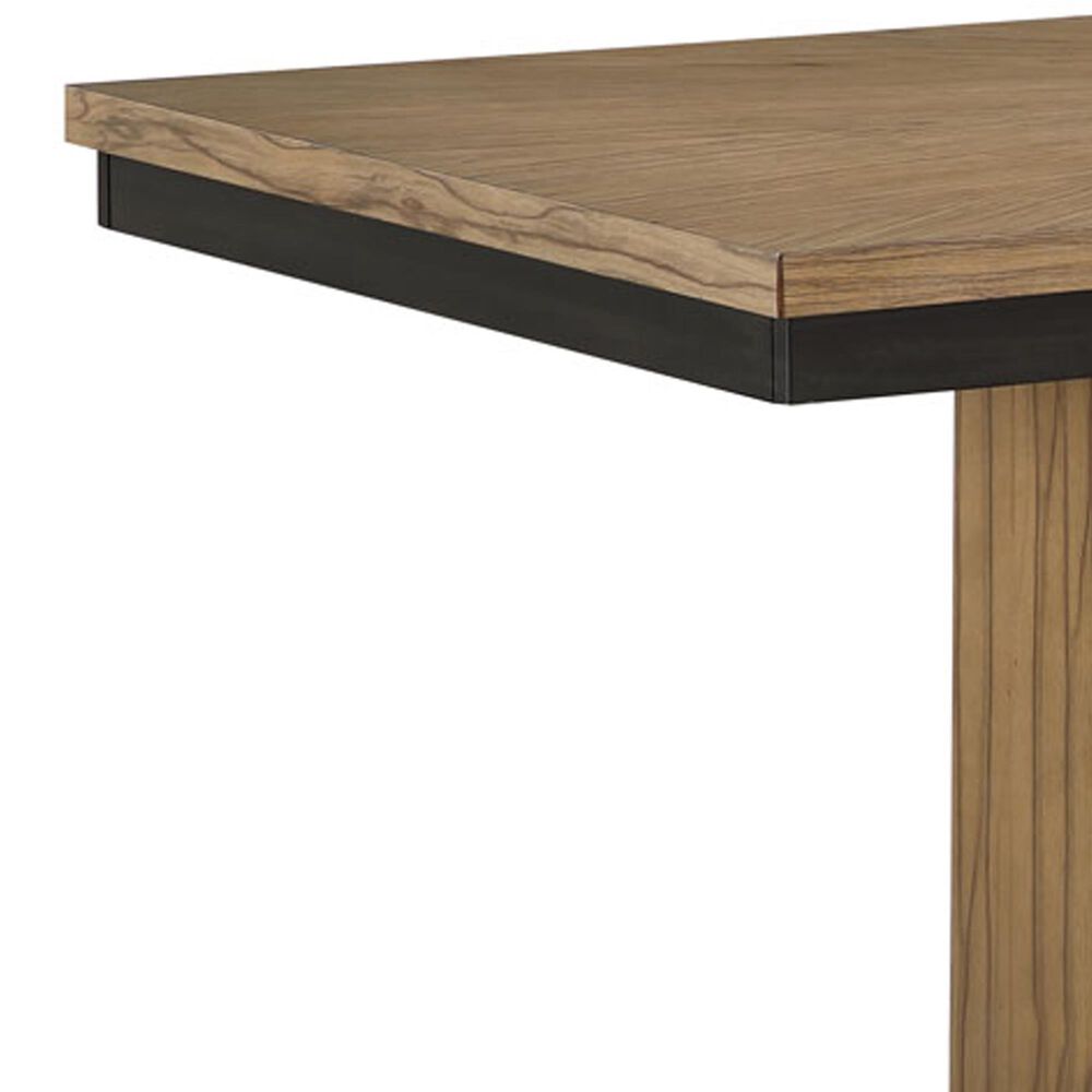 Steve Silver Roatan Dining Table and 6 Dining Chairs in Natural and Black, , large