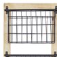 Maple and Jade 3-Slot Decorative Magazine Rack Holder with Suspended Baskets in Matte Black and Brown, , large
