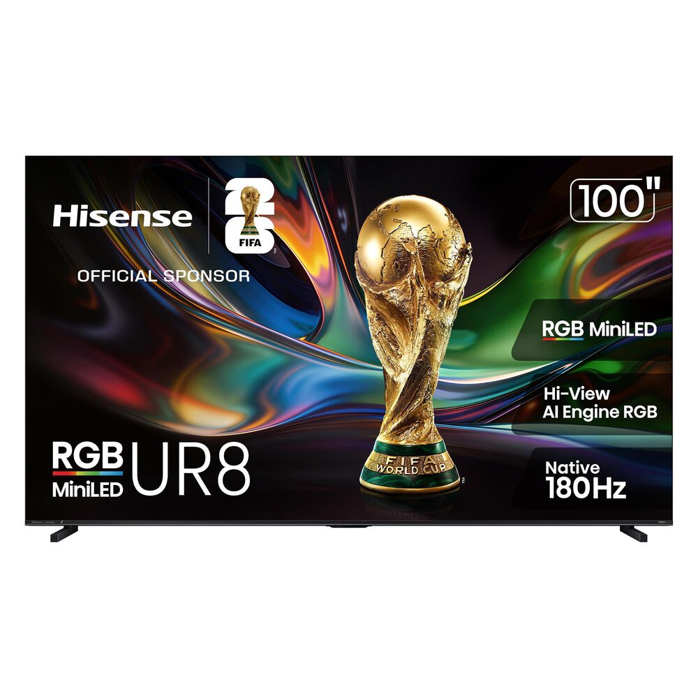Hisense Series UR8 100" RGB MiniLED UHD - Smart Google TV in Black, , large