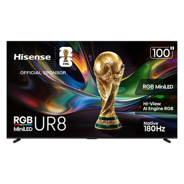 Hisense Series UR8 100" RGB MiniLED UHD - Smart Google TV in Black, , large