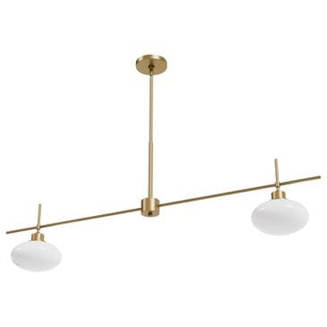 Hunter Getty Jasmine Roth 2-Light Linear Ceiling Light in Luxe Gold, , large