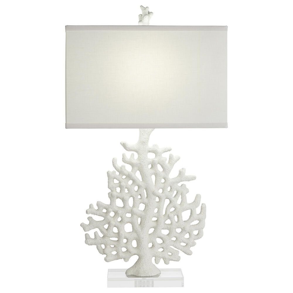 Pacific Coast Lighting Kahala Coral Table Lamp in White, , large