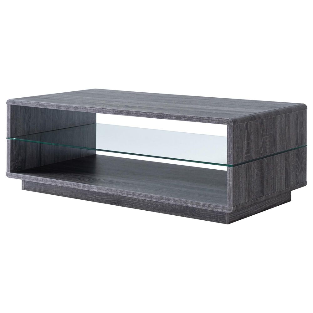 Furniture of America Gary Coffee Table in Distressed Gray, , large