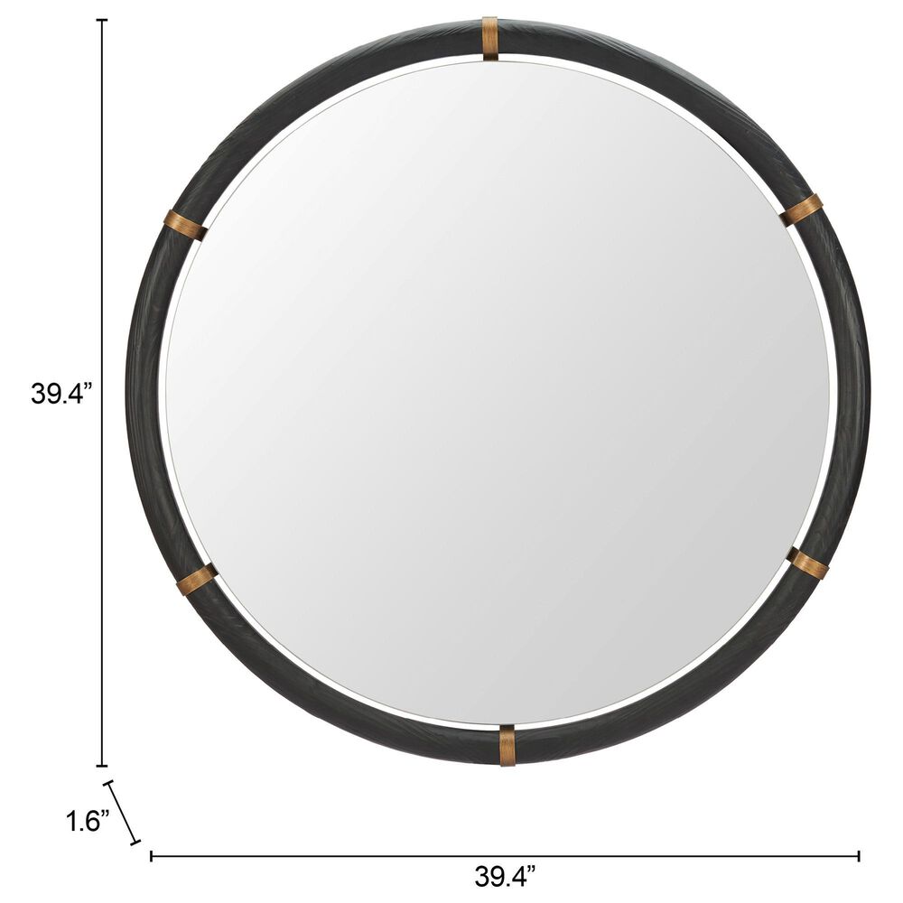 Zuo Modern Brile Wall Mirror in Black, , large