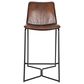 Home Trends & Design Essex Morgan Counter Stool with Chestnut Cushion in Black, , large