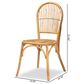 Baxton Studio Wina Side Chair in Natural Brown (Set of 2), , large