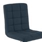 CorLiving Adjustable Square Base Barstool in Dark Blue (Set of 2), , large