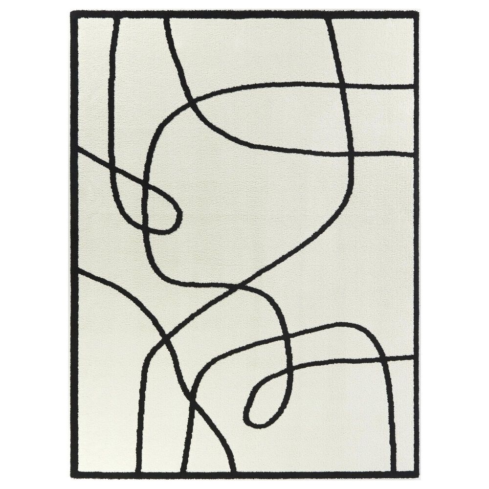 Balta Rugs Cajal 5'3" x 7' White Area Rug NFM