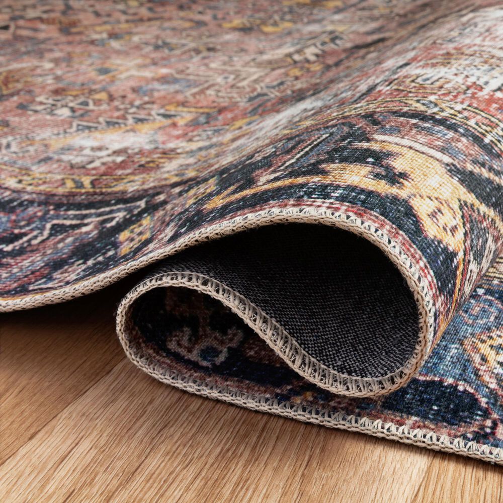 Chris Loves Julia x Loloi Jules 2&#39;6&quot; x 9&#39;6&quot; Terracotta and Multicolor Runner, , large