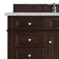 James Martin Vanities Brittany 48" Single Bathroom Vanity in Burnished Mahogany with 3 cm Eternal Jasmine Pearl Silestone Top, Rectangular Sink and FreePower Wireless Charger, , large