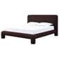 Urban Home Anansi Mocoa Eastern King Upholstered Footboard, Rails and Slats in Mongoose Chenille, , large