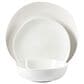 Gibson Homewares Aspen Drift 12-Piece Round Ceramic Dinnerware Set in White, , large