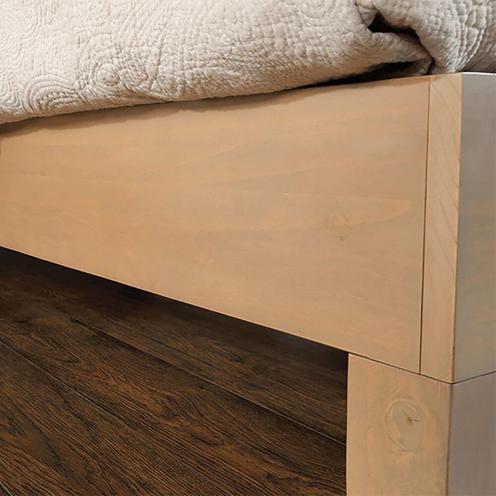 Sauder Cannery Bridge Twin Platform Bed in Lintel Oak, , large