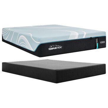 Tempur-Pedic LuxeAdapt 2.0 Medium Hybrid Queen Mattress with High Profile Box Spring, , large