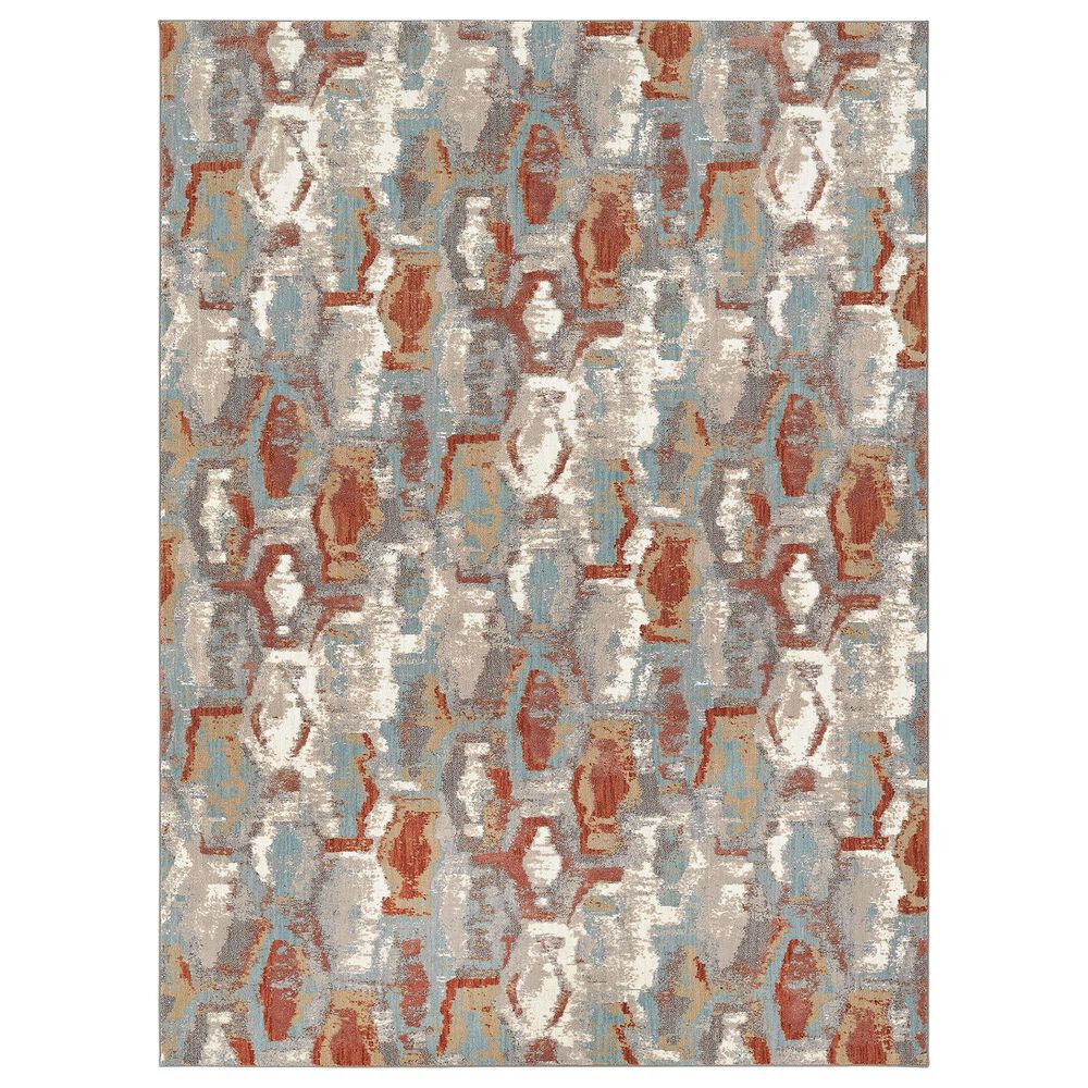 Karastan Soiree Gimlet 91969-60129 2" x 3" Robins Egg Area Rug, , large