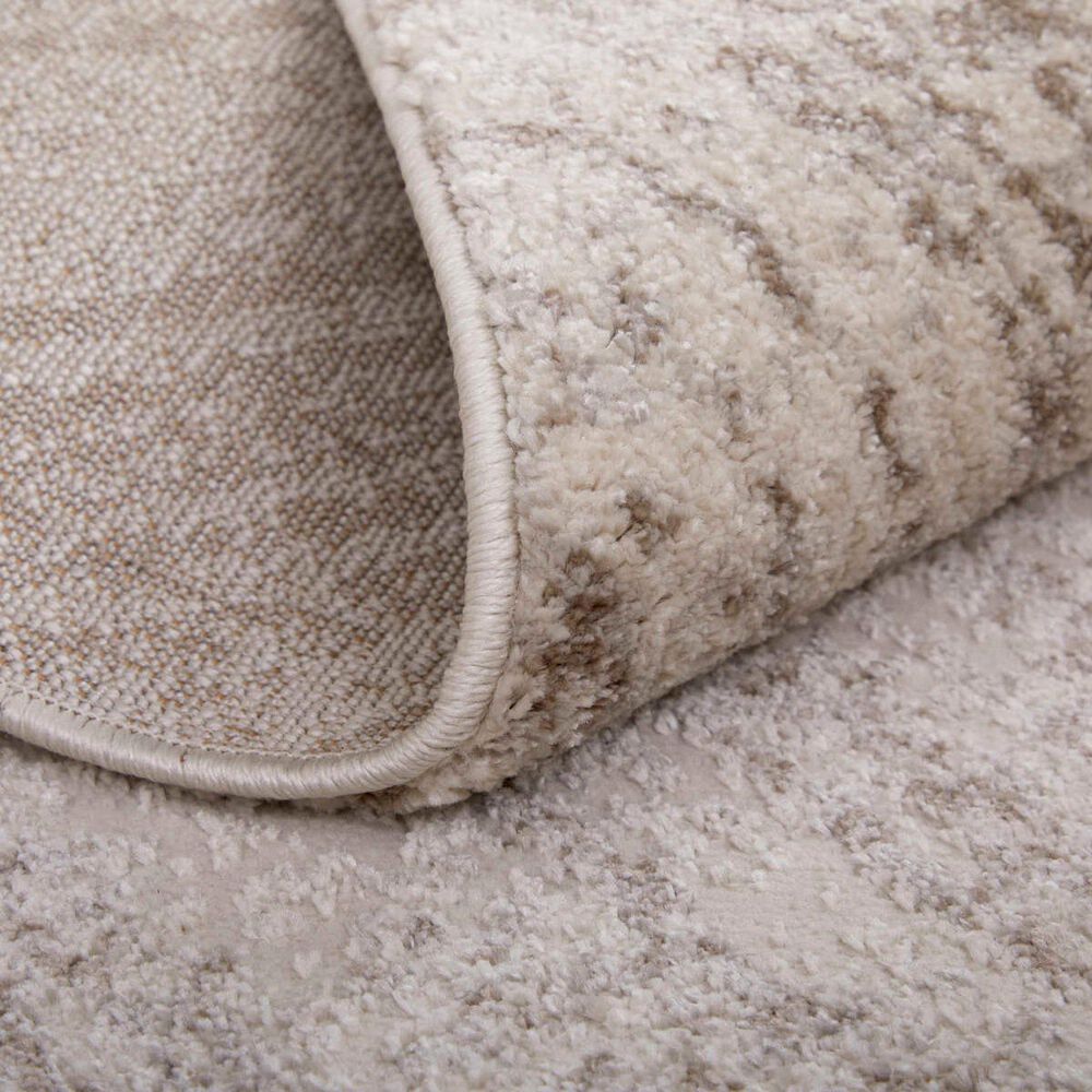 Feizy Vancouver 39NPF 4&#39; x 6&#39; Beige and Brown Area Rug, , large
