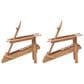 Hearth and Haven Outdoor Folding Adirondack Chair in Light Brown (Set of 2), , large
