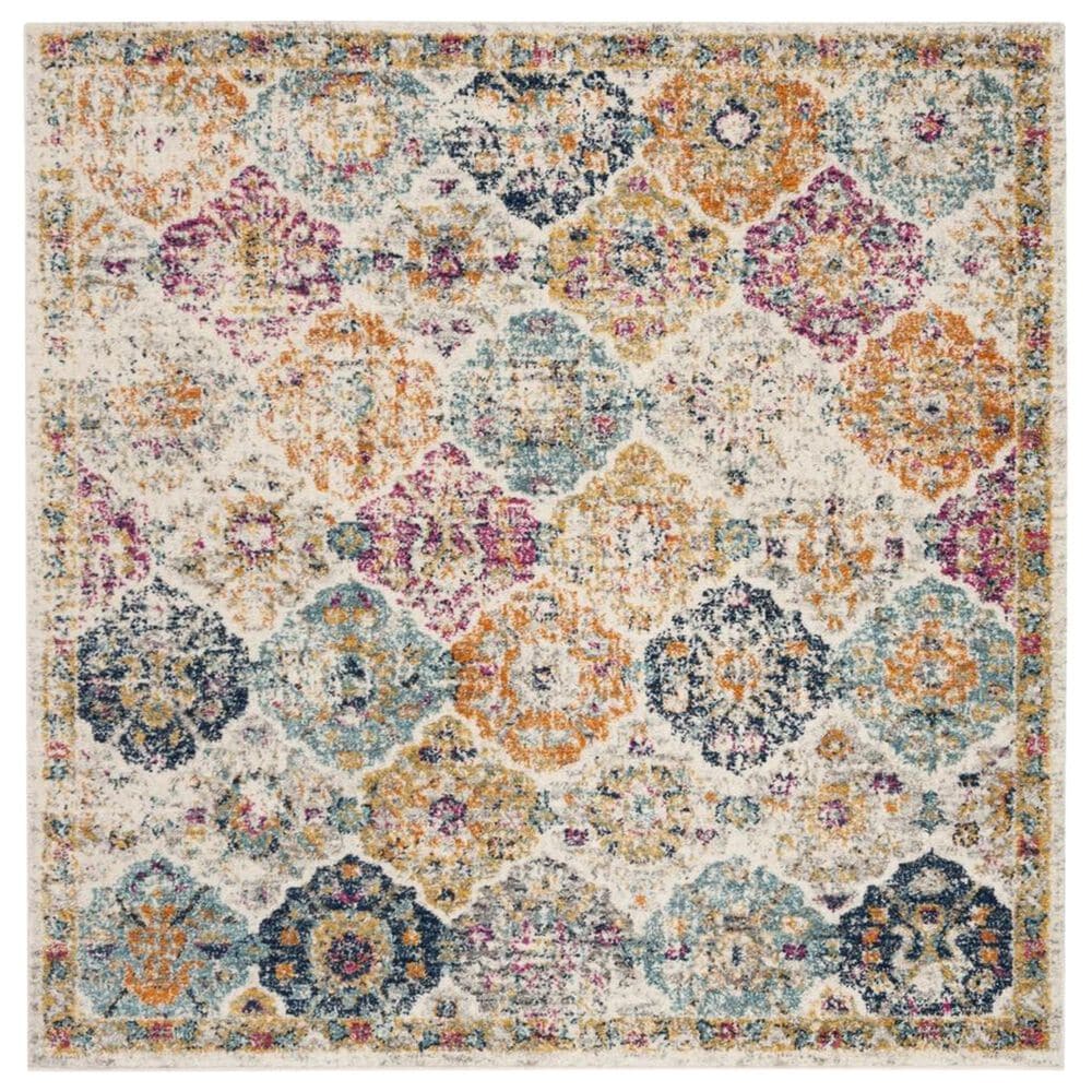 Safavieh Madison MAD611B 11" Square Multicolor Area Rug, , large