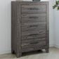 Ashley Sylveri 5-Drawer Chest in Gray, , large