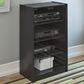 CorLiving Cranley Component Stand in Ravenwood Black, , large