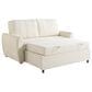 Lifestyle Solutions Galloway Convertible Loveseat in Ivory, , large