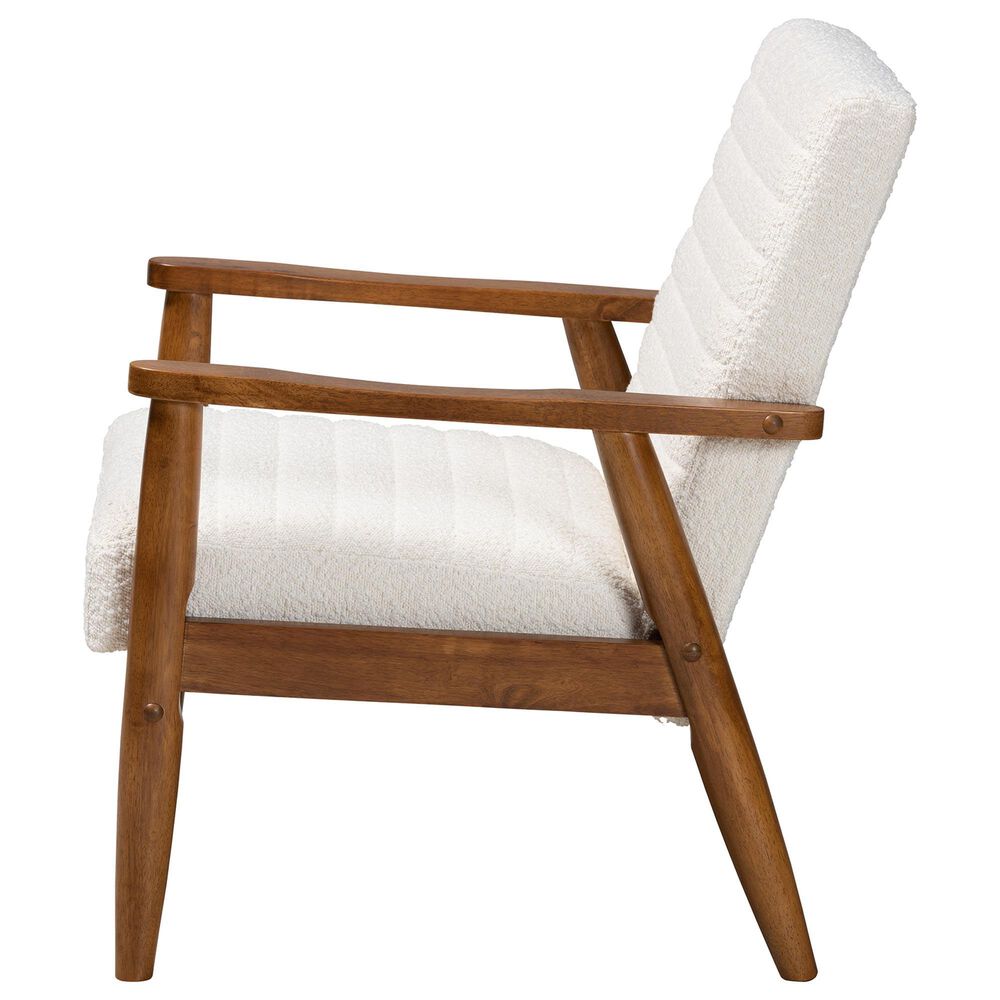 Baxton Studio Stratton Arm Chair in Cream, , large