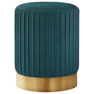 Monarch Specialties Ottoman with Gold Metal Base in Turquoise, , large