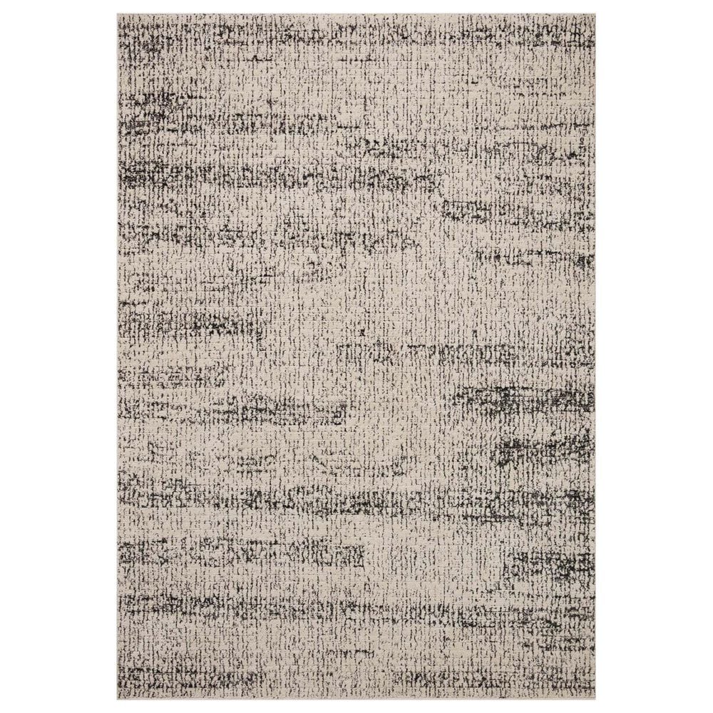 Loloi II Darby 6"7" x 9"3" Oatmeal and Charcoal Area Rug, , large