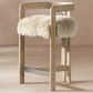 Jennifer Taylor Home Millwick 26.5" Counter Stool with Natural Blonde Cushion in Rustic Blonde, , large