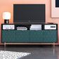 DHP Olivia 59.61" TV Stand in Black and Geometric Pattern, , large