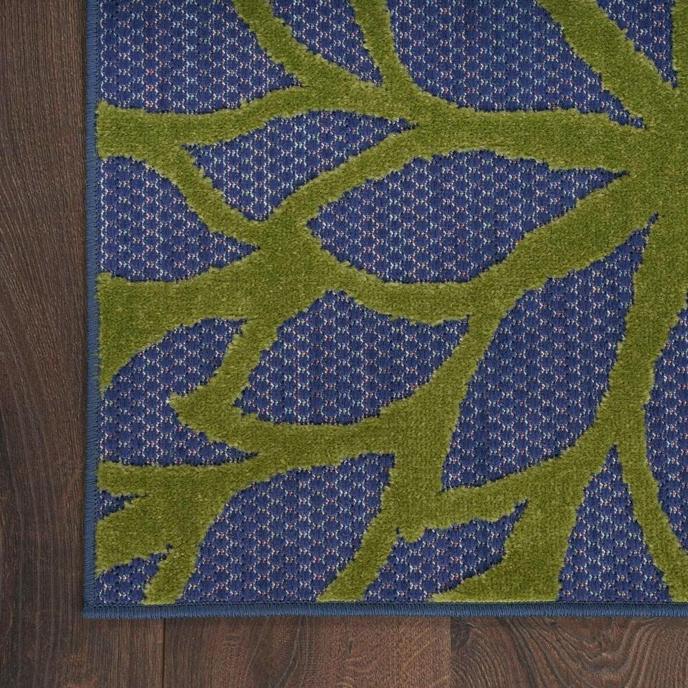 Nourison Aloha ALH05 7&#39;10&quot; x 10&#39;6&quot; Navy and Multicolor Indoor/Outdoor Area Rug, , large