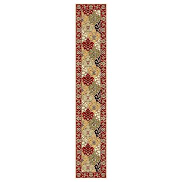 Safavieh Lyndhurst  2"3" x 12" Multicolor and Red Runner, , large