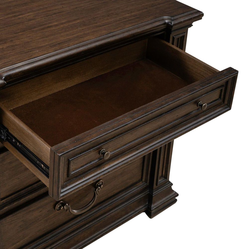 Belle Furnishings Provence Park 3-Drawer Nightstand in Chateau Brown, , large