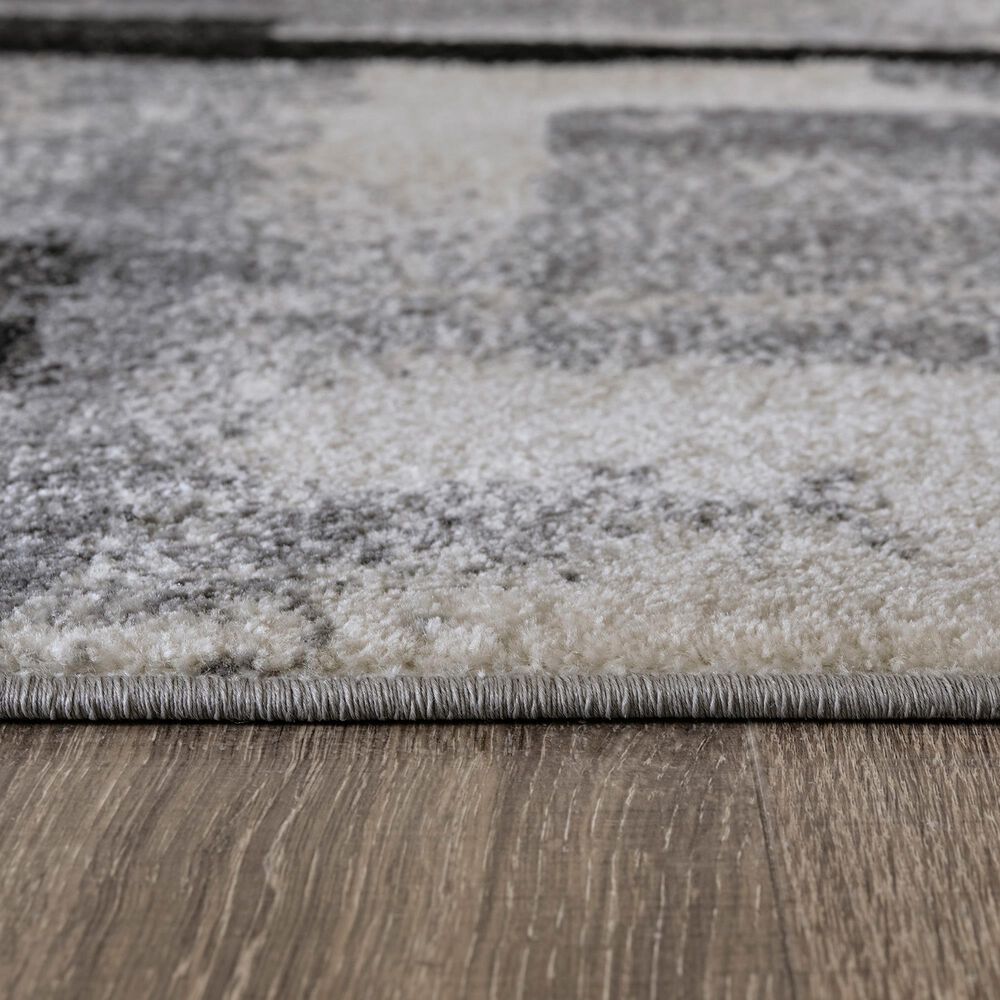 Ashley Brycebourne 5&#39;3&quot; x 7&#39;7&quot; Black, Cream and Gray Area Rug, , large