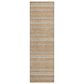 Dalyn Rug Company Soft Essentials Striped Copper 2"3" x 7"6" Indoor/Outdoor Runner, , large