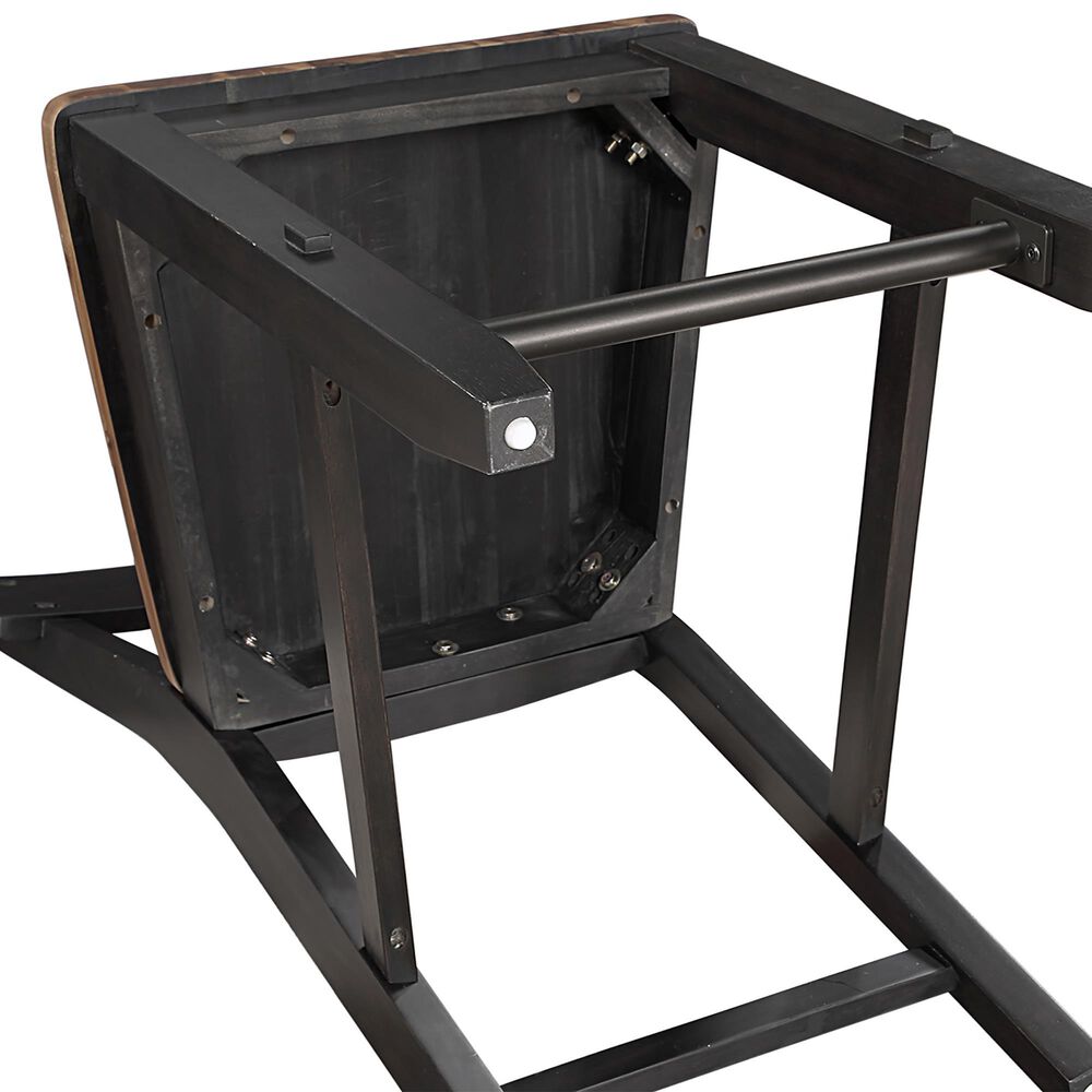 Steve Silver Bermuda Counter Stool in Black and Dark Acacia, , large