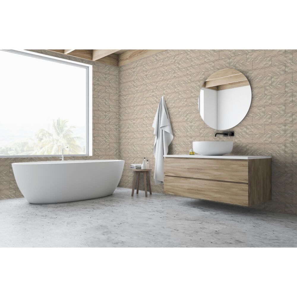 Emser Reform Crema 5&quot; x 10&quot; Porcelain Tile, , large