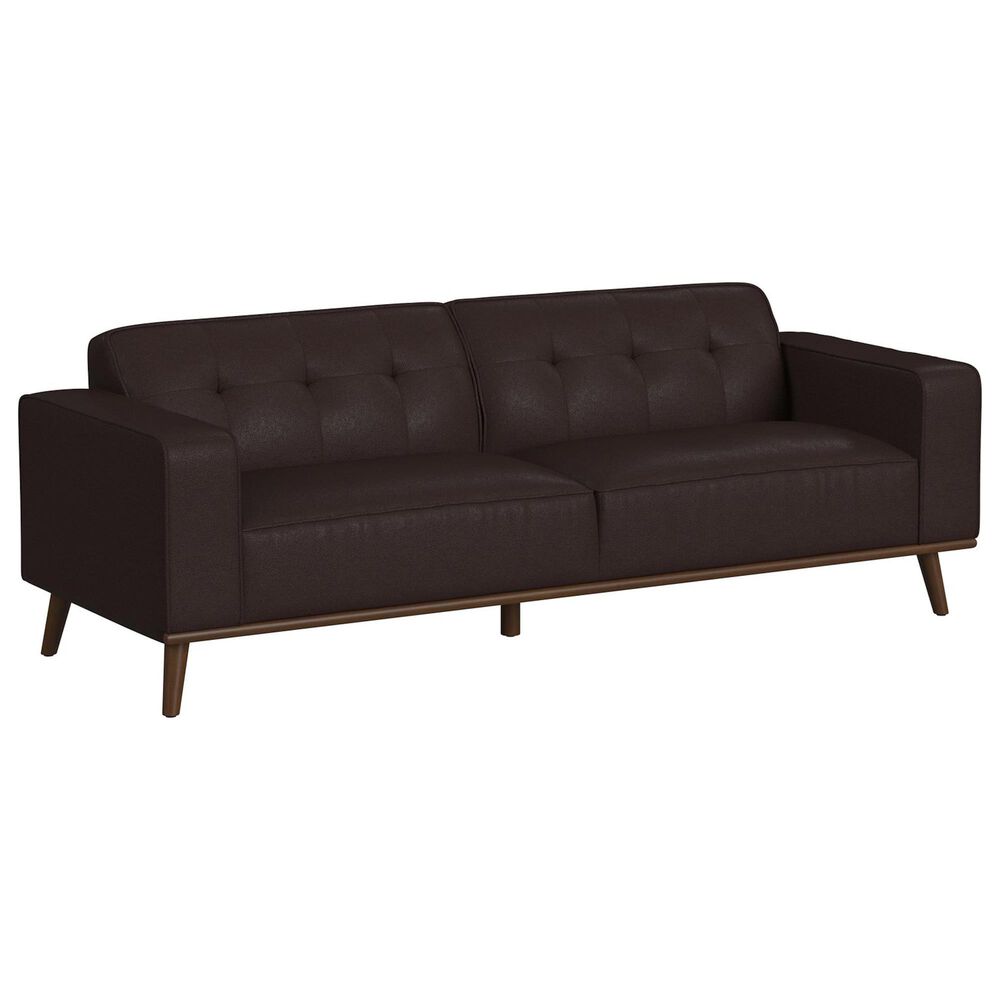 Mayberry Hill Destiny Stationary Sofa in Pebble Brown, , large
