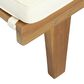 Hearth and Haven Ariana Outdoor Wood Chaise Lounge with Cushions in Teak, , large
